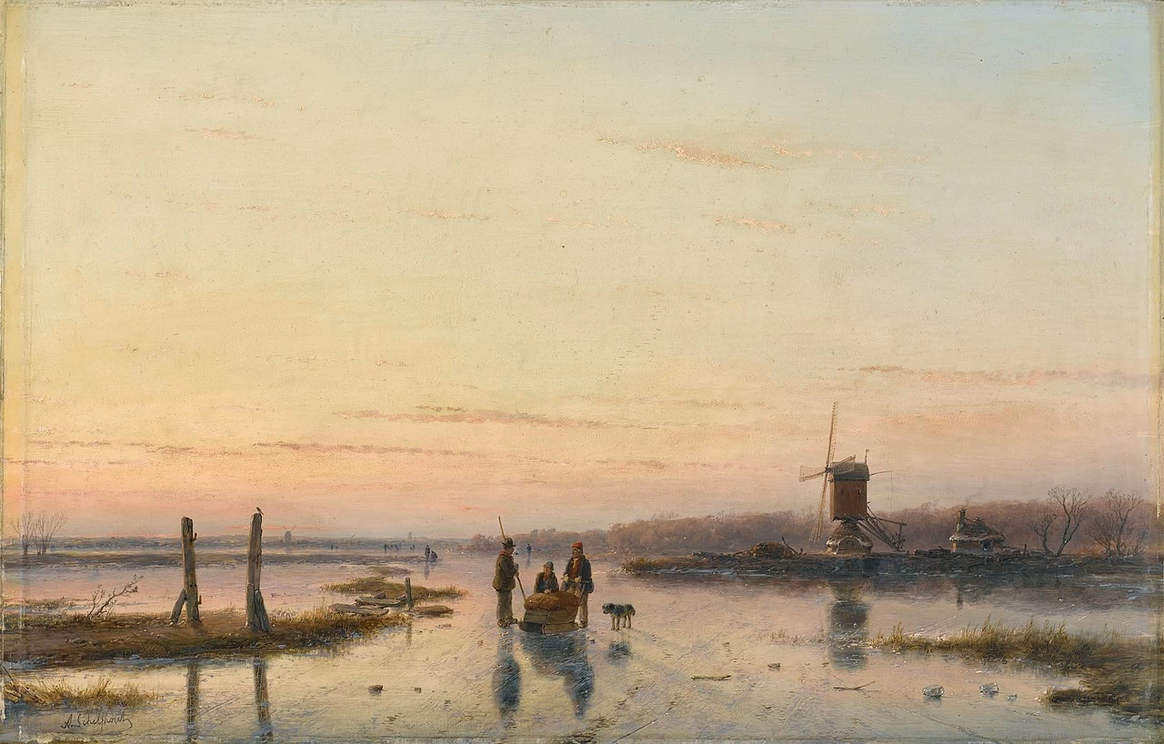 Icescape con mulino a vento - Rijksmuseum Amsterdam